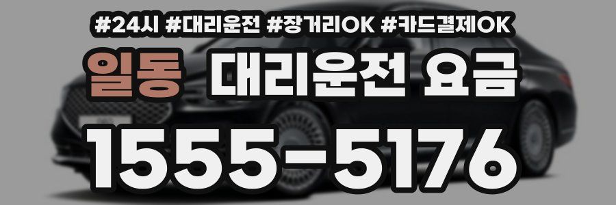 일동 대리운전 요금