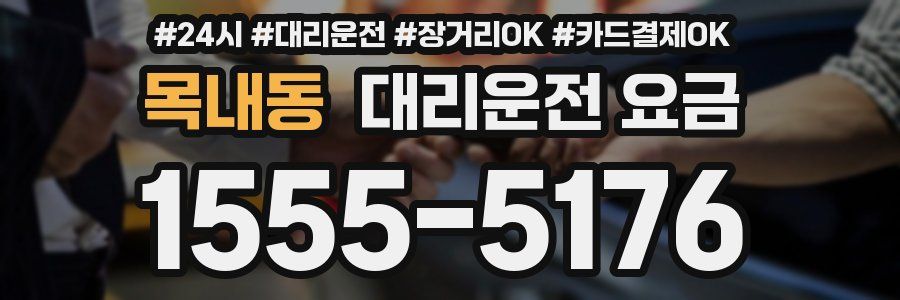 목내동 대리운전 요금