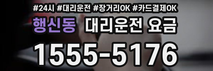 행신동 대리운전 요금