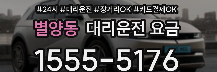 별양동 대리운전 요금