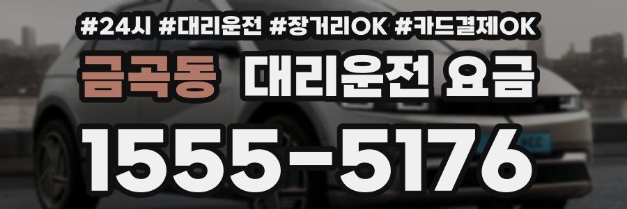 금곡동 대리운전 요금