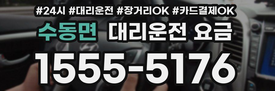 수동면 대리운전 요금
