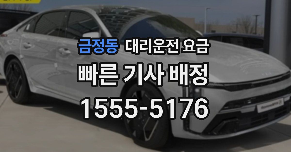 금정동 대리운전 가격