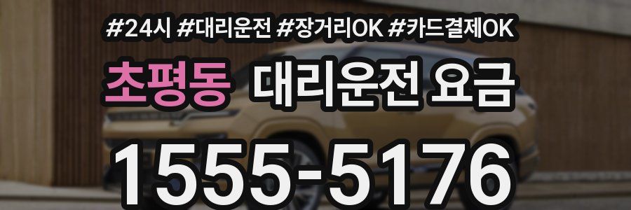 초평동 대리운전 요금