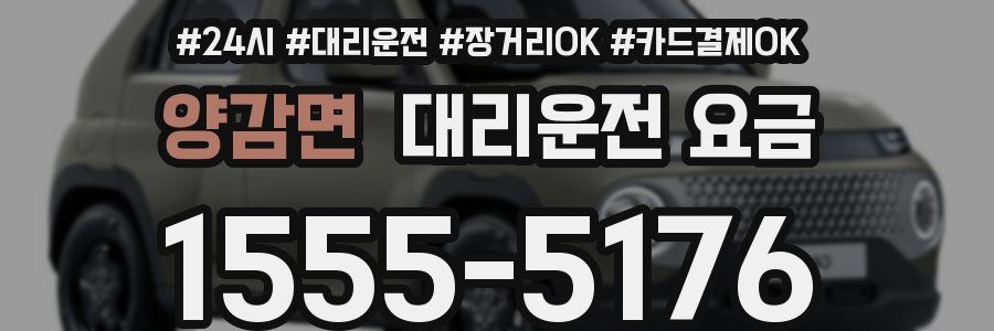 양감면 대리운전 요금