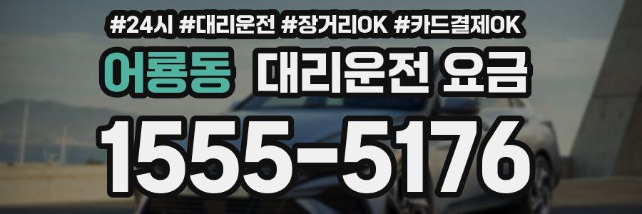 어룡동 대리운전 요금