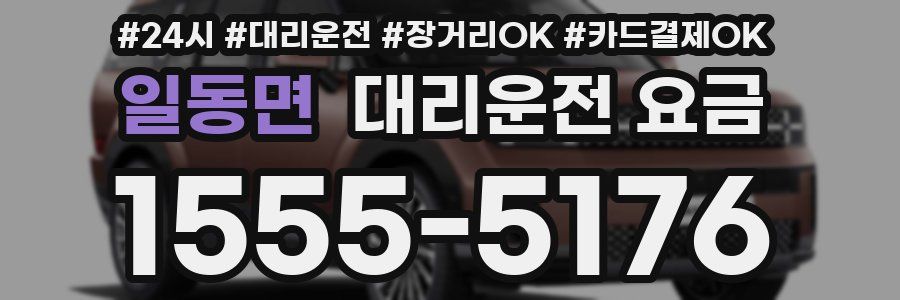 일동면 대리운전 요금