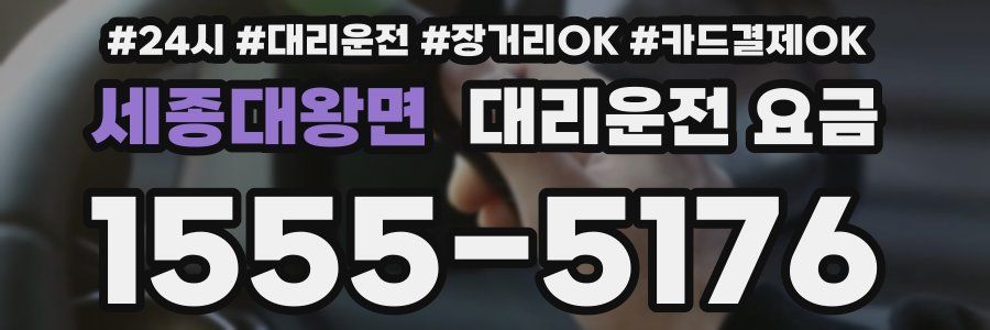 세종대왕면 대리운전 요금