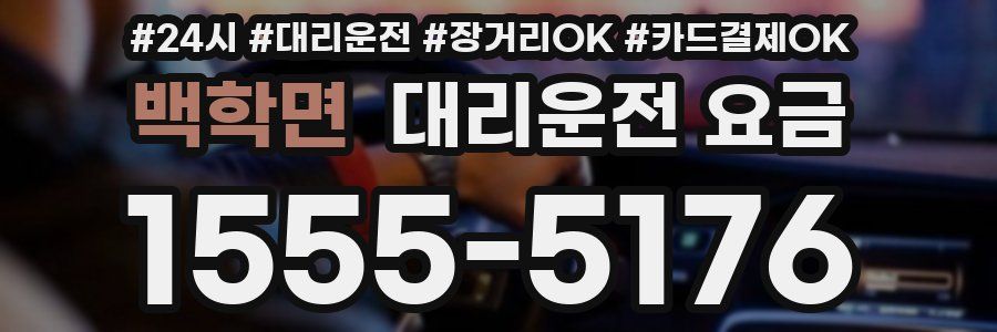 백학면 대리운전 요금