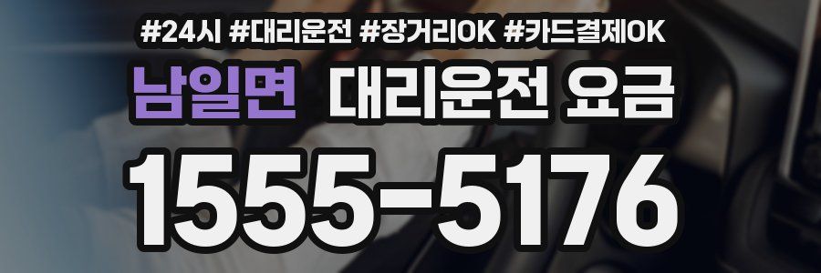 남일면 대리운전 요금
