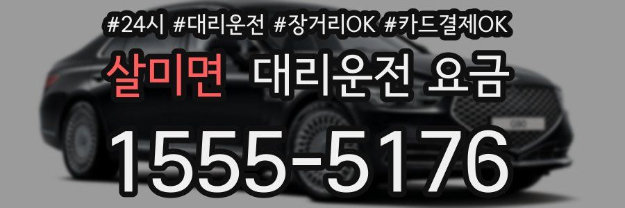 살미면 대리운전 요금