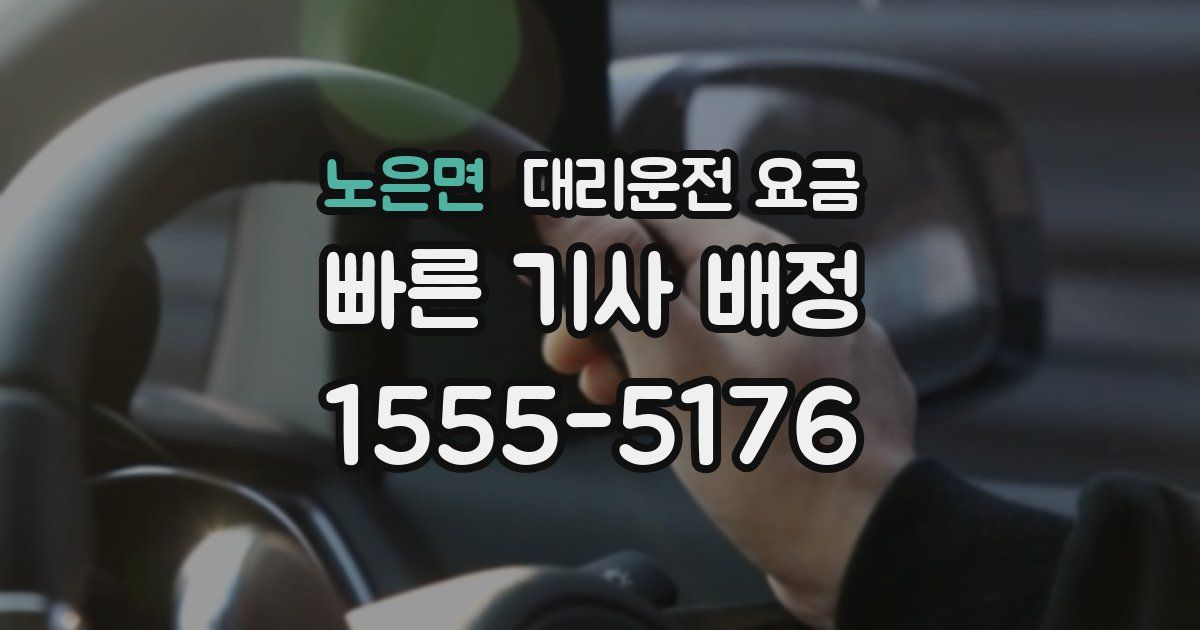 노은면 대리운전 가격