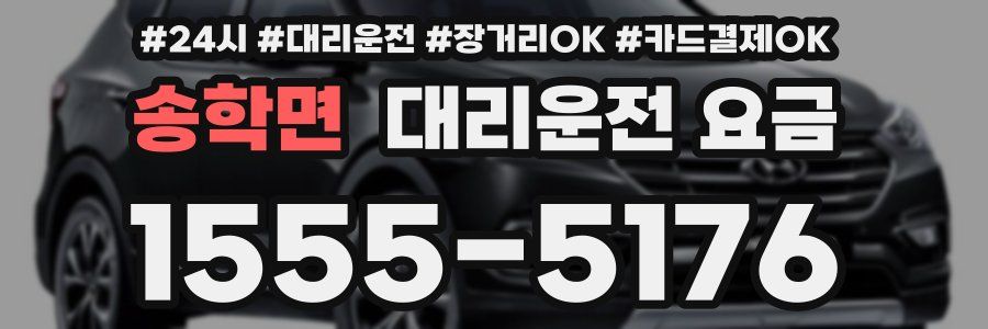 송학면 대리운전 요금