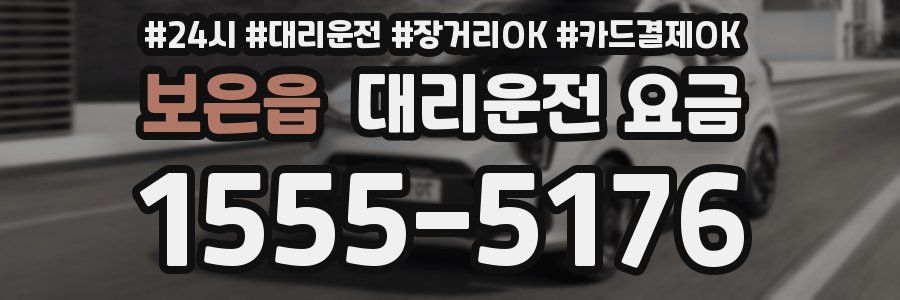 보은읍 대리운전 요금