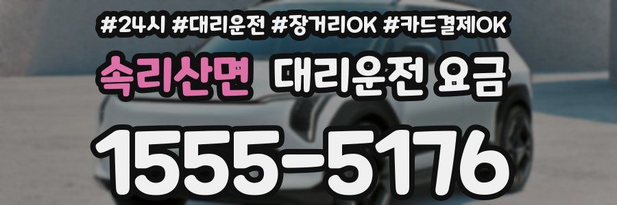 속리산면 대리운전 요금