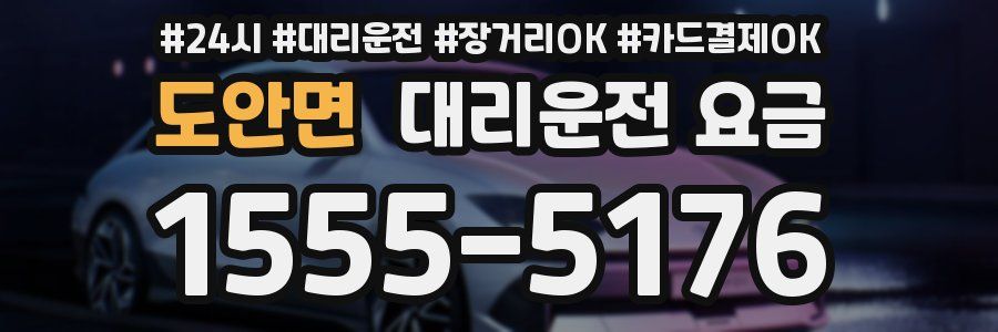 도안면 대리운전 요금
