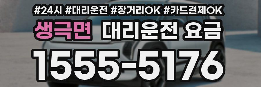 생극면 대리운전 요금
