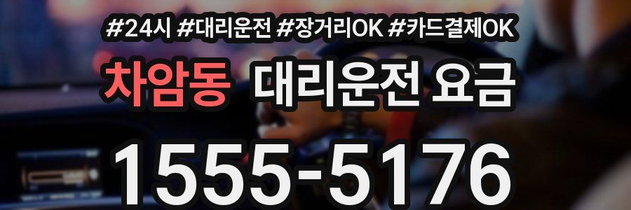 차암동 대리운전 요금