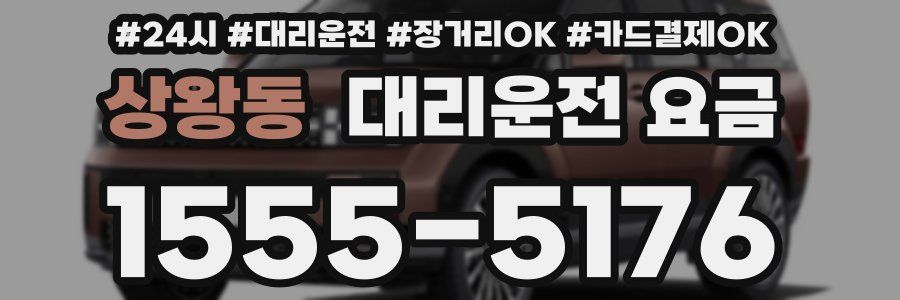 상왕동 대리운전 요금