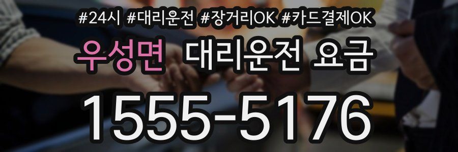 우성면 대리운전 요금