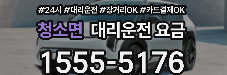 청소면 대리운전 요금