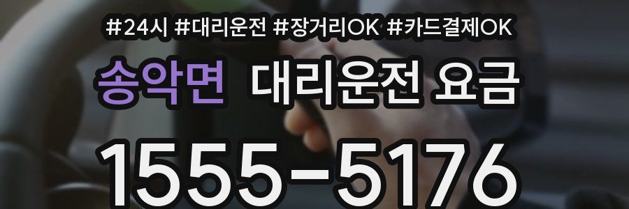 송악면 대리운전 요금