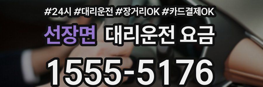 선장면 대리운전 요금