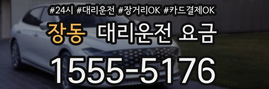 장동 대리운전 요금