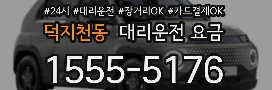 덕지천동 대리운전 요금