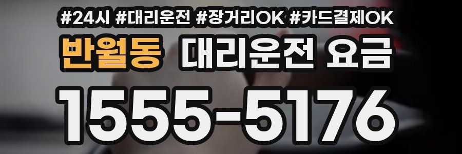 반월동 대리운전 요금