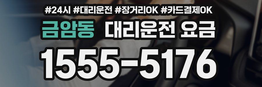 금암동 대리운전 요금