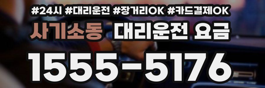 사기소동 대리운전 요금