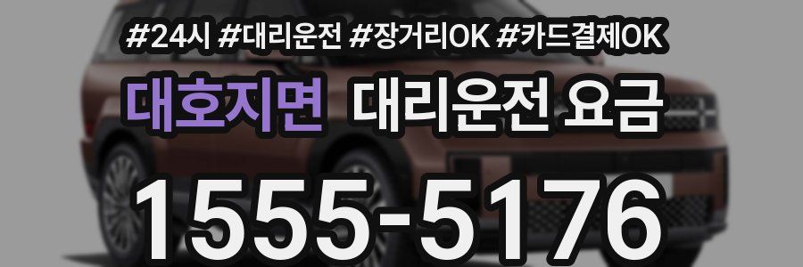 대호지면 대리운전 요금