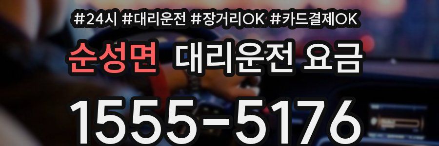 순성면 대리운전 요금