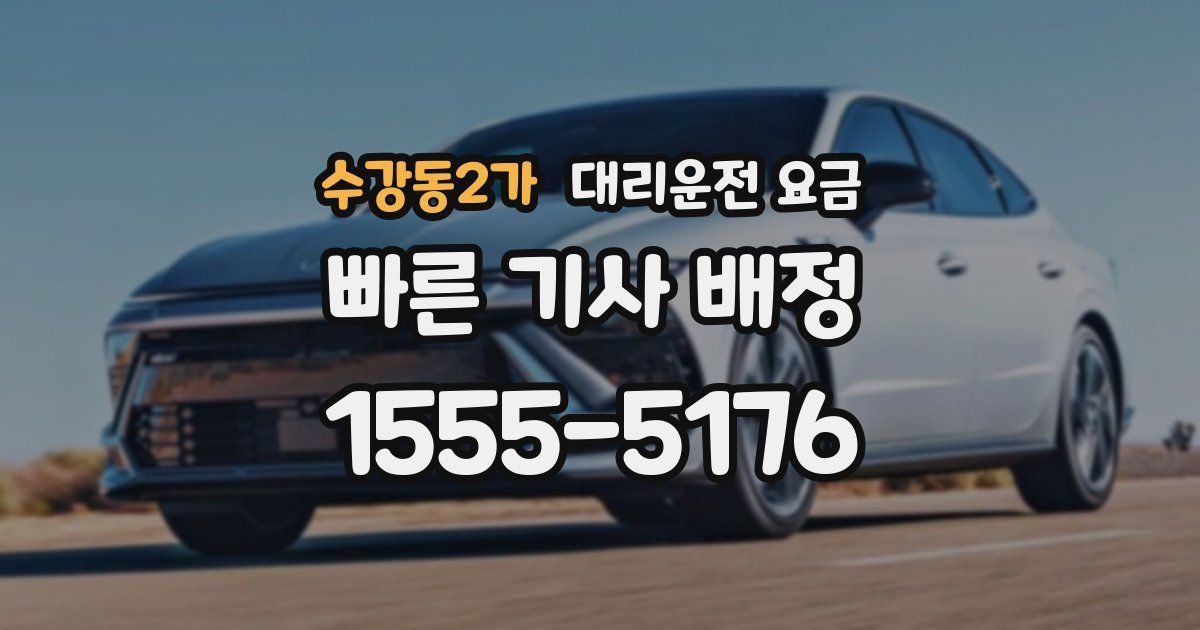 수강동2가 대리운전 가격