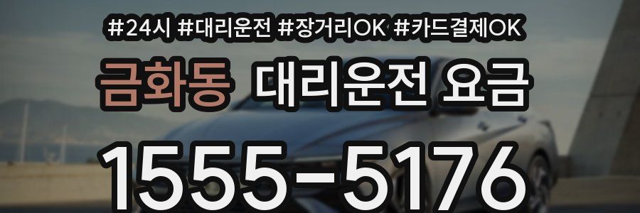 금화동 대리운전 요금
