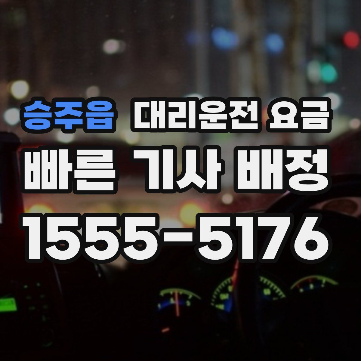 승주읍 대리운전