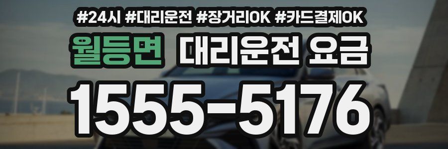 월등면 대리운전 요금