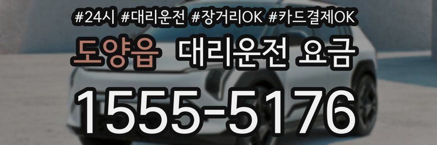 도양읍 대리운전 요금