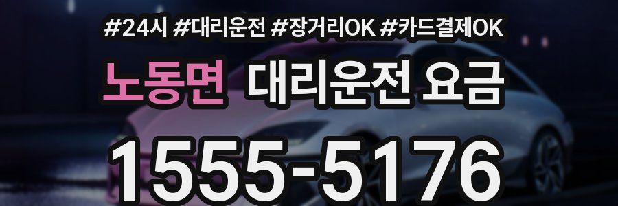 노동면 대리운전 요금