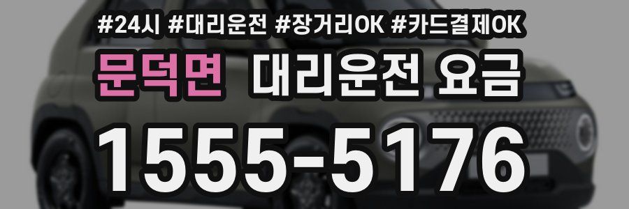문덕면 대리운전 요금