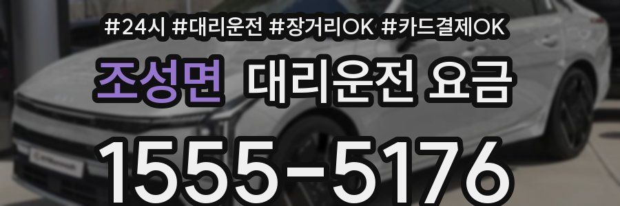 조성면 대리운전 요금