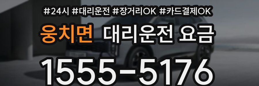 웅치면 대리운전 요금