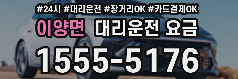 이양면 대리운전 요금