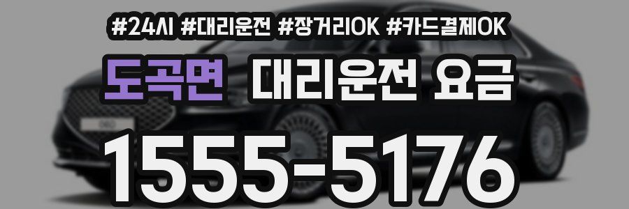 도곡면 대리운전 요금