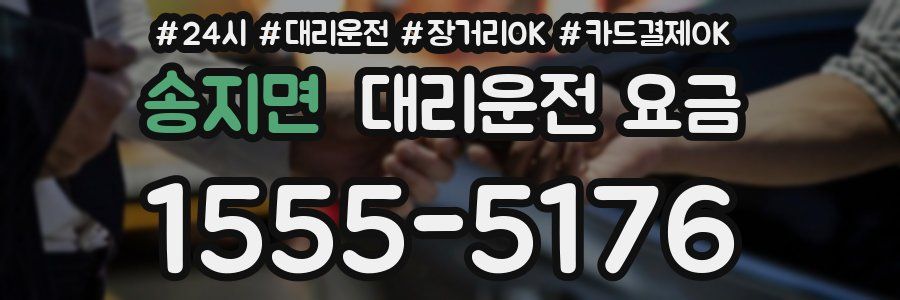 송지면 대리운전 요금