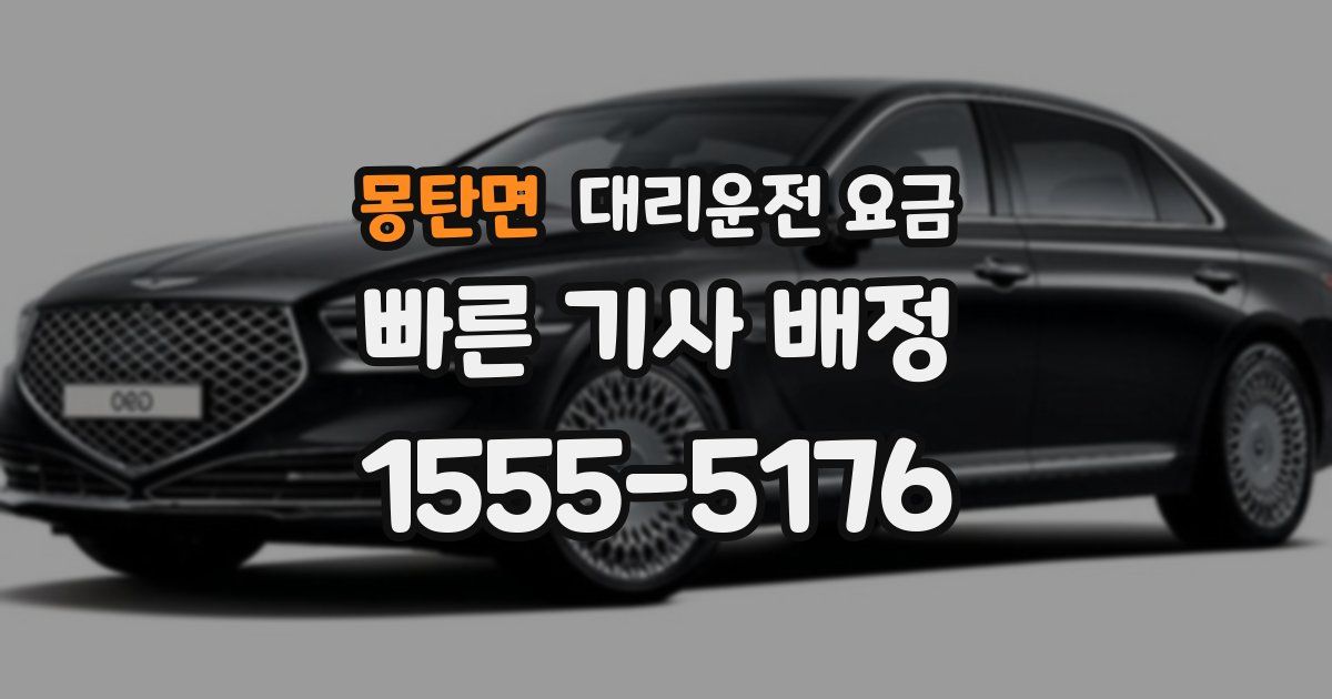 몽탄면 대리운전 가격
