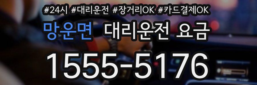 망운면 대리운전 요금