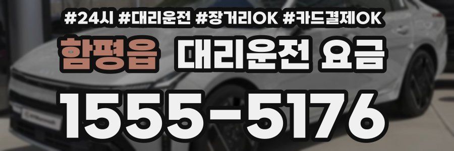 함평읍 대리운전 요금