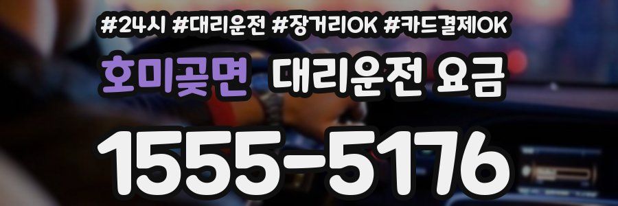 호미곶면 대리운전 요금